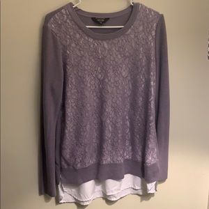Simply Vera Vera wang long sleeve lace top
